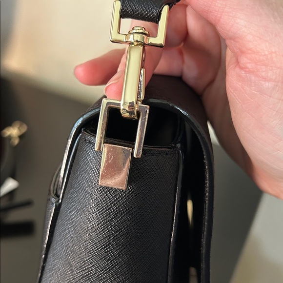 Kate Spade Heritage Make It Mine Byrdie Crossbody Black Saffiano Leather - Picture 8 of 17